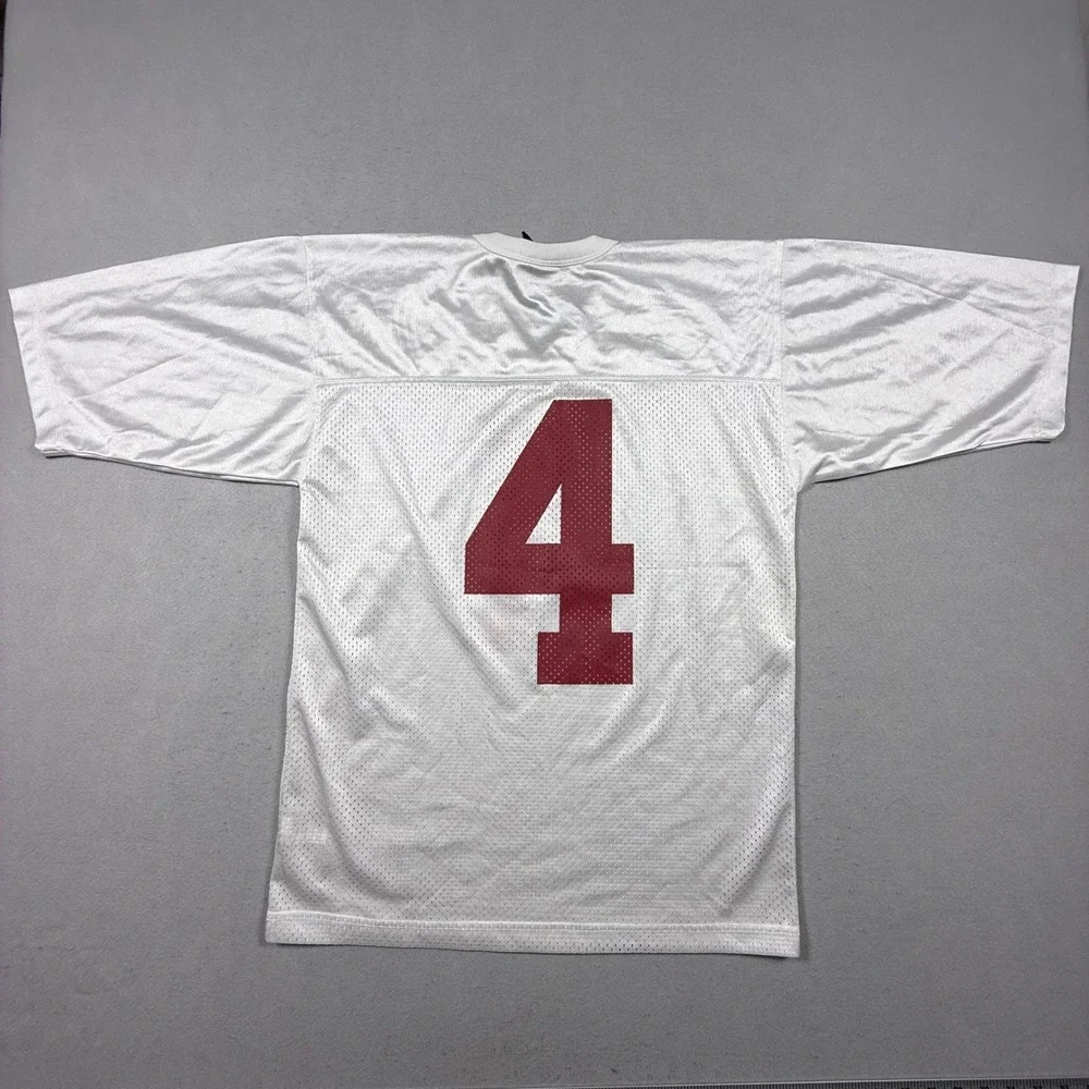 Nike Alabama Crimson Tide Jersey Mens Small White #4 Crimson Football Mesh